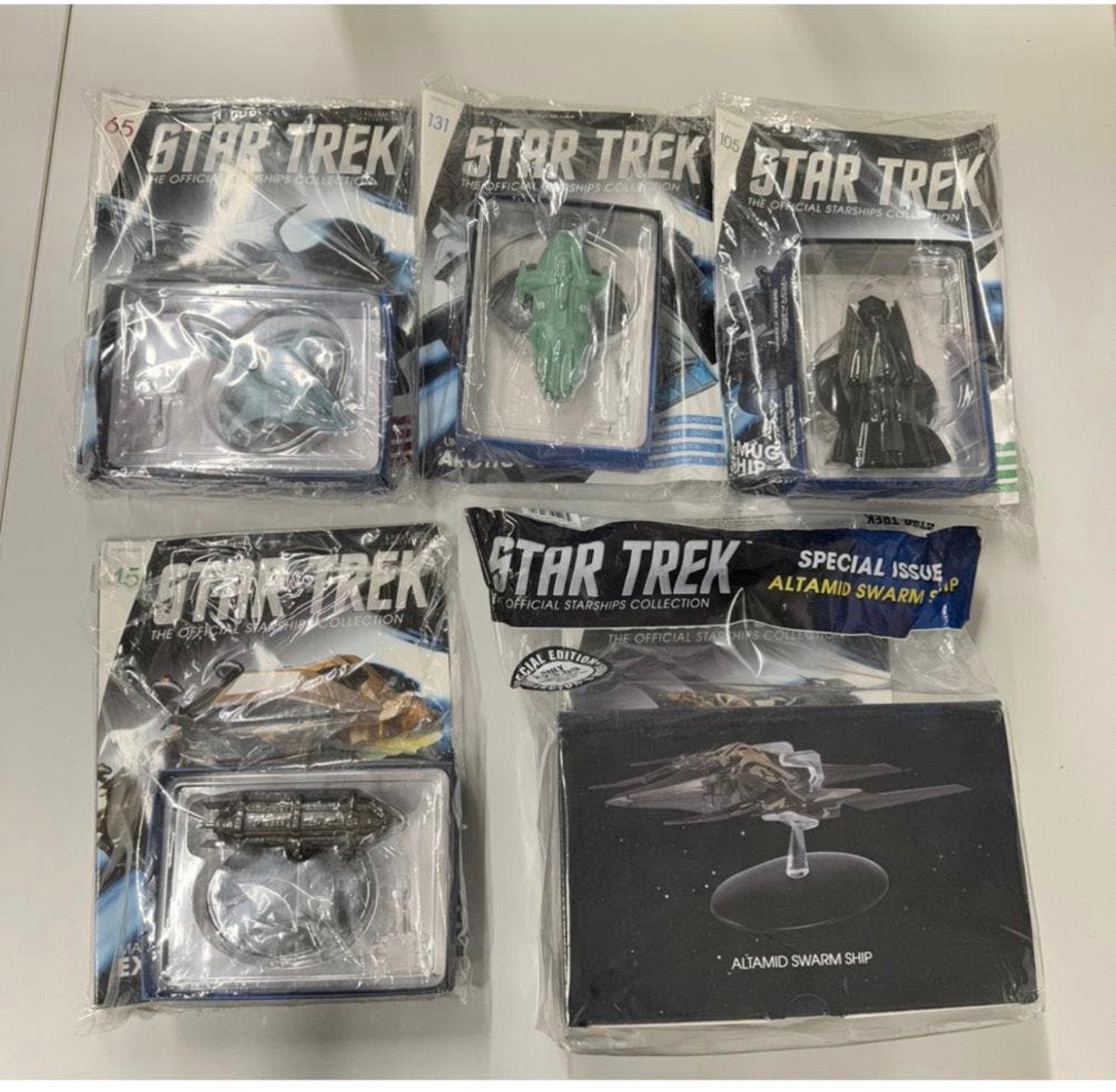 5x collection Startrek Star Trek Spaceships + numéro spécial, Collections, Enlèvement ou Envoi, Neuf, Statue, Réplique ou Modèle
