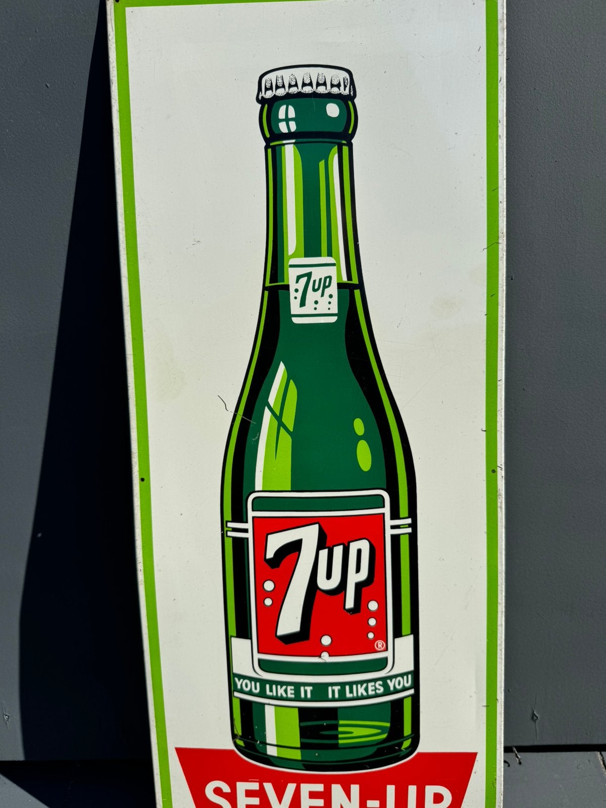 7up Seven-Up oud reclamebord, Reclamebord, Gebruikt, ., Ophalen of Verzenden