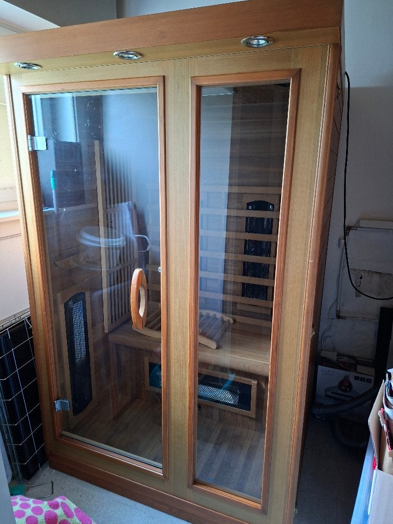 Infraroodcabine, Sport en Fitness, Ophalen, Gebruikt, Infrarood, Complete sauna