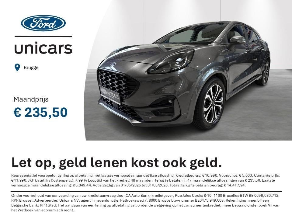 Ford Puma 1.0i Ecoboost mHEV 92kW ST-Line, Autos, Ford, 121 g/km, Achat, Boîte manuelle, Autres couleurs
