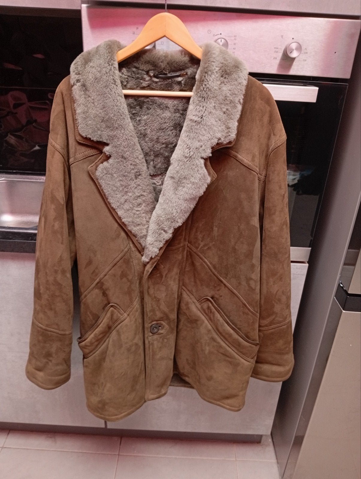 Jas van schapenvacht voor heren, Kleding | Heren, Ophalen of Verzenden