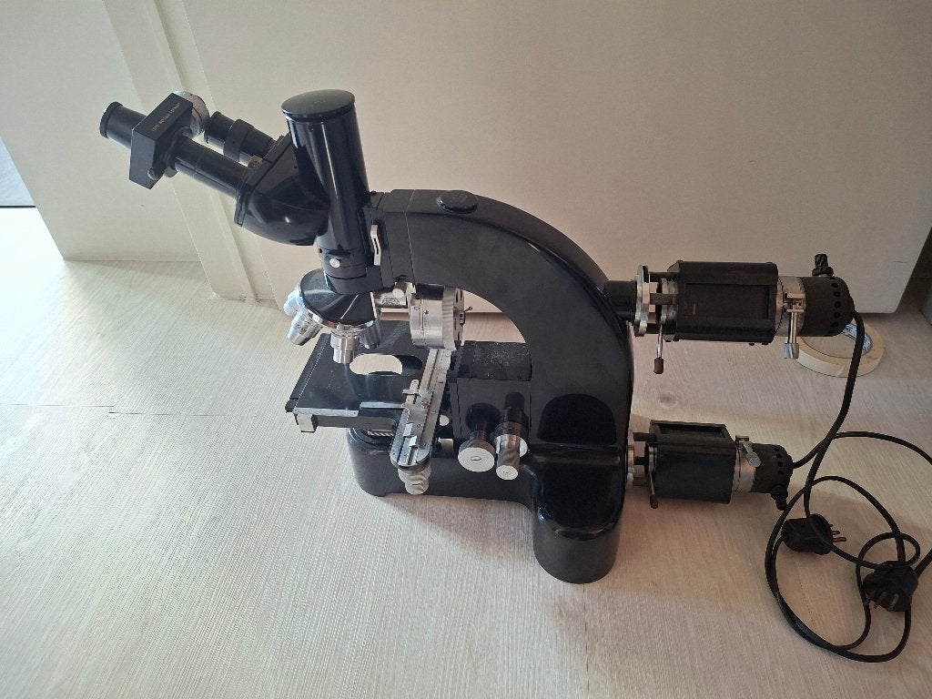 Leitz Wetzlar Ortholux microscoop met Extra's, Audio, Tv en Foto, Ophalen of Verzenden, Zo goed als nieuw