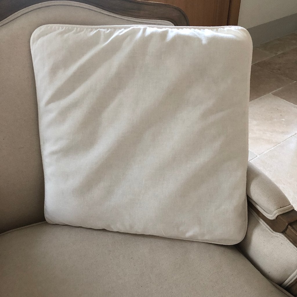Housses de coussins, Maison & Meubles, Enlèvement, Comme neuf, Blanc