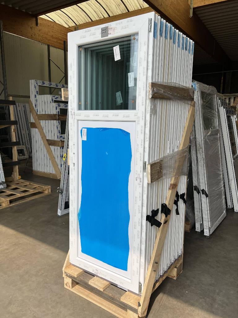 Liquidation - Portes de services Pvc en stock à bas prix, Enlèvement ou Envoi, Neuf, Verre, Porte extérieure