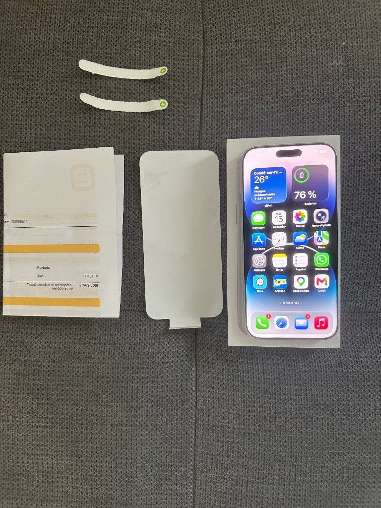 iPhone 17 pro max 256go 0 cycle facture garantie  négociab, Enlèvement, Sans abonnement, 100 %, Argent