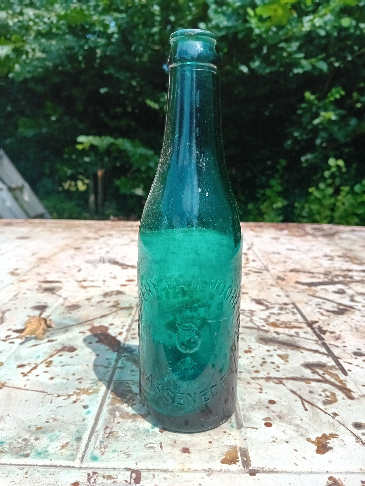 Oude vintage bierfles brouwerij Van Hoorebeke Assenede, Verzamelen, Ophalen of Verzenden