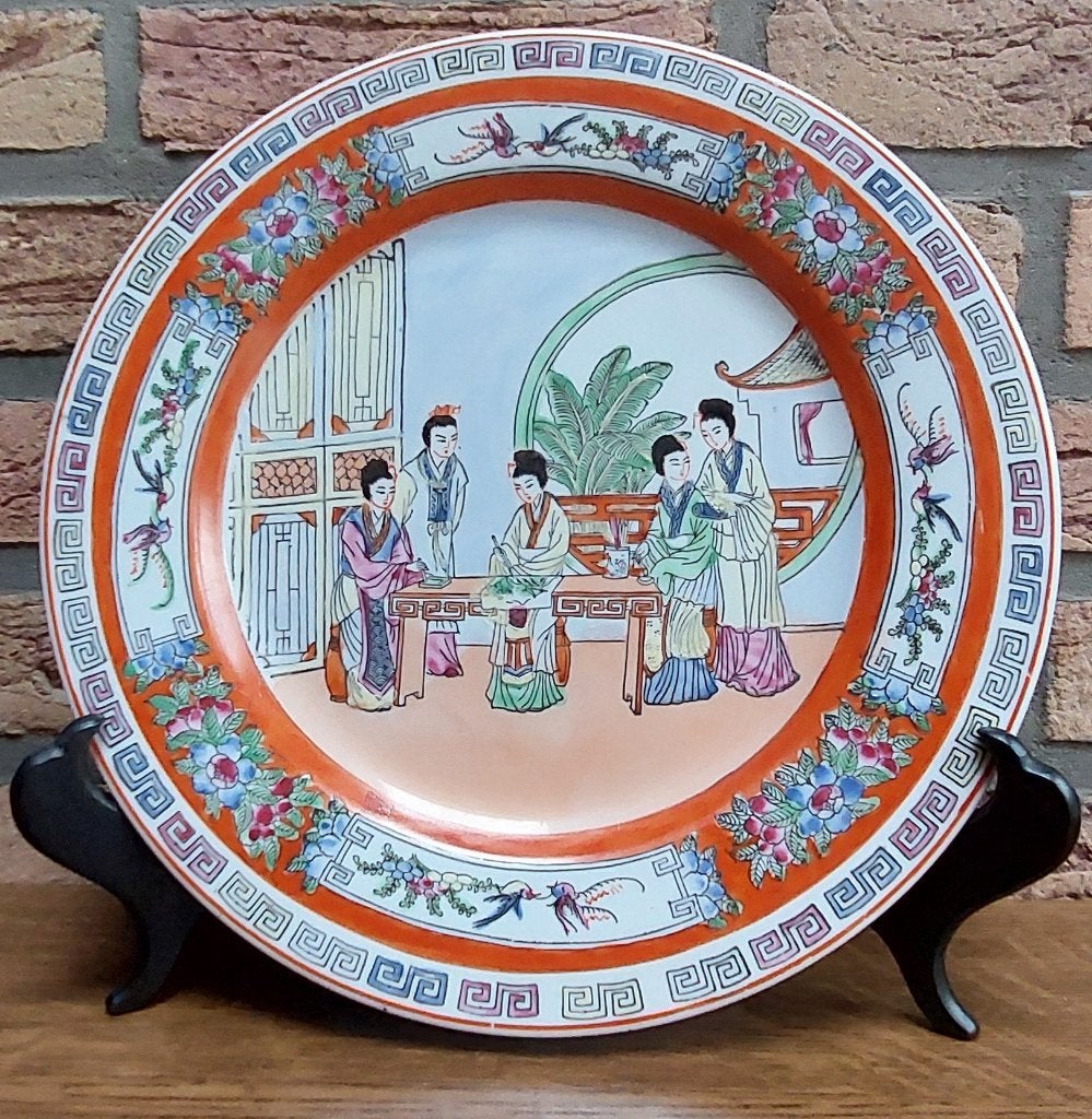 Chinees porseleinen bord - 1940 & later - Uitstekende staat, Antiek en Kunst, Ophalen