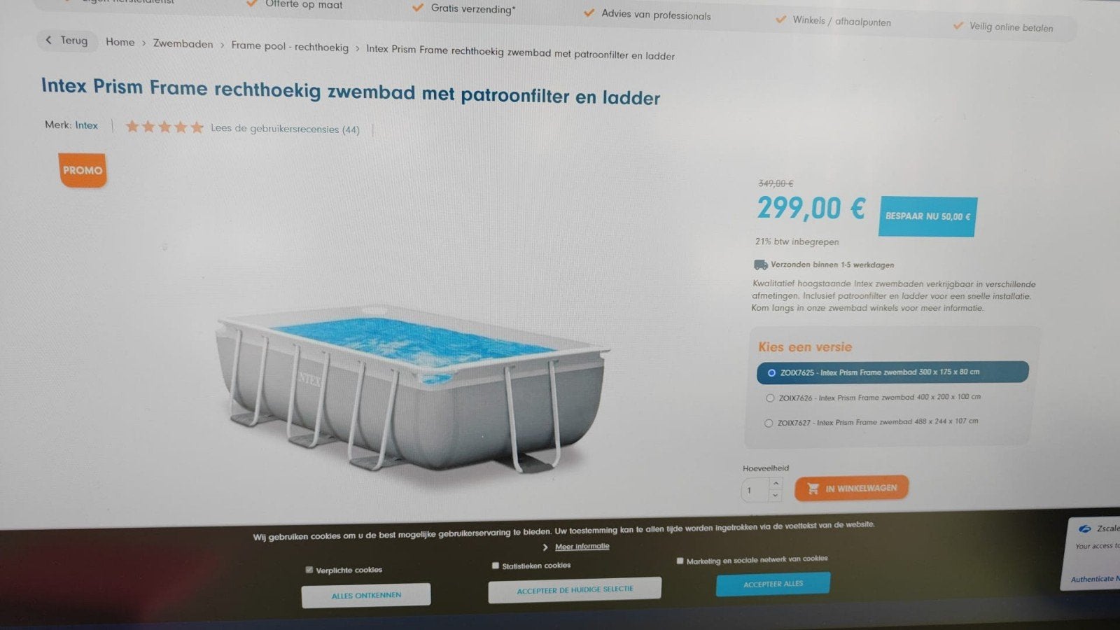 Zwembad met filter en pomp, Jardin & Terrasse, Piscines, Enlèvement