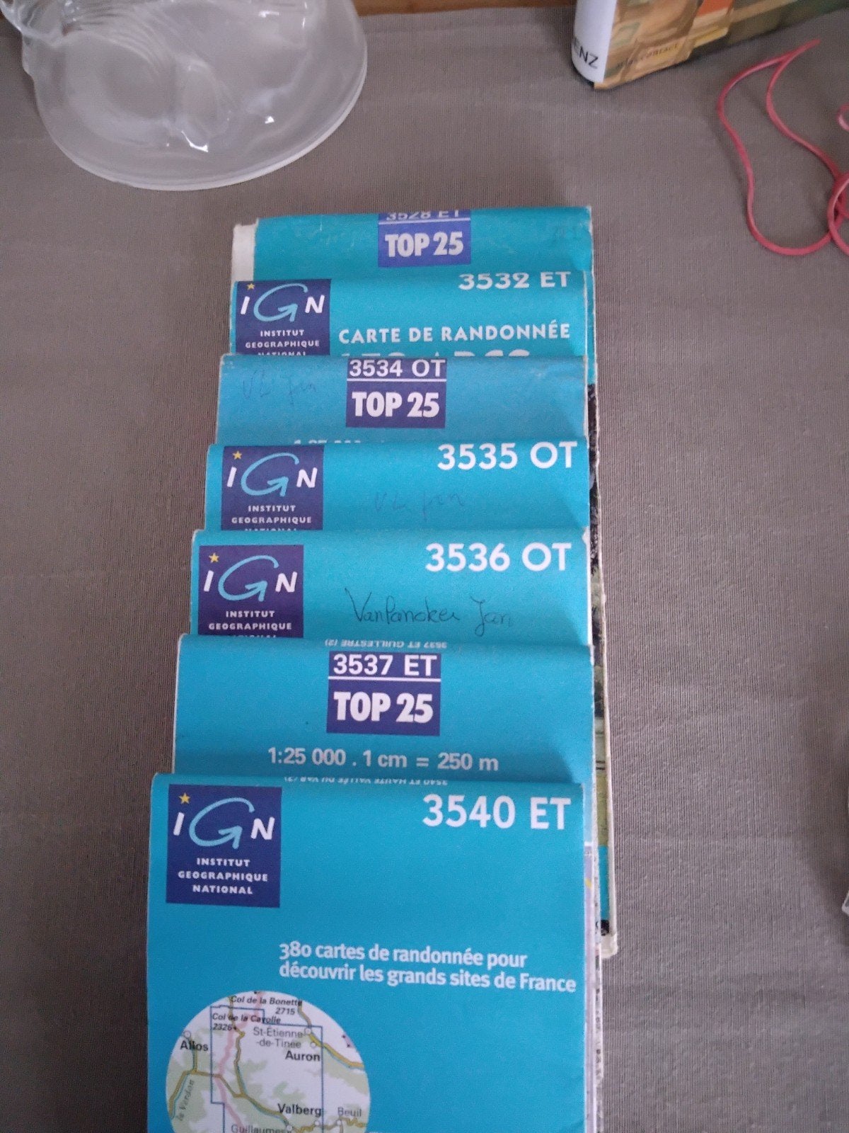Cartes I.G.N., Enlèvement, Utilisé, Navigation ou GPS
