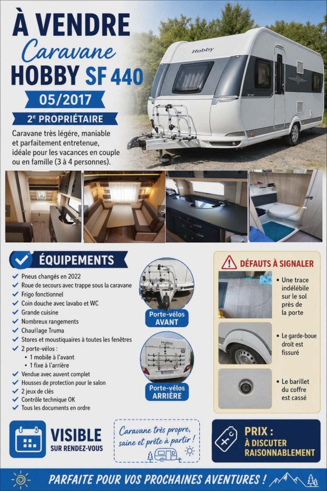 Caravane Hobby, Caravanes & Camping, Camping-car Accessoires