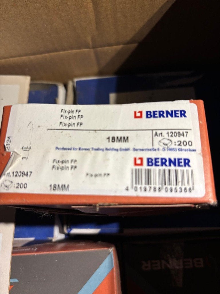 Berner Fixpin 18mm, Enlèvement ou Envoi, Neuf, Moins de 50 mm, Clous