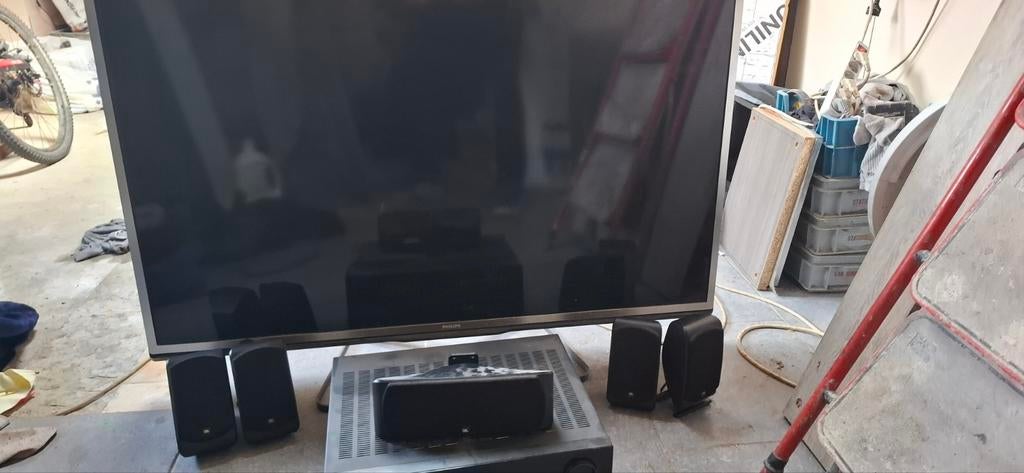 TV, versterker, baffle (zie beschrijving)., Ophalen, Philips