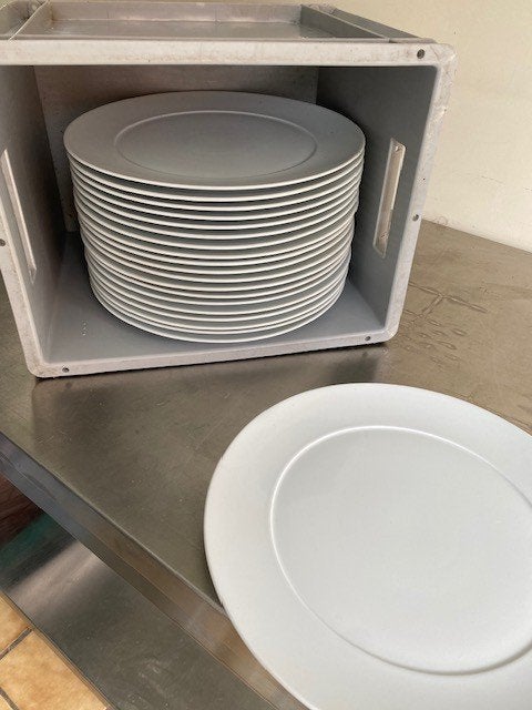 grote borden, Huis en Inrichting, Keuken | Servies, Ophalen, Zo goed als nieuw, Porselein, Bord(en)