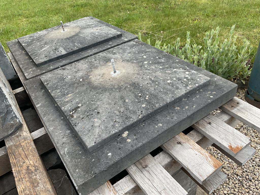 Mutsen in blauwe steen, Ophalen, Gebruikt, Natuurstenen