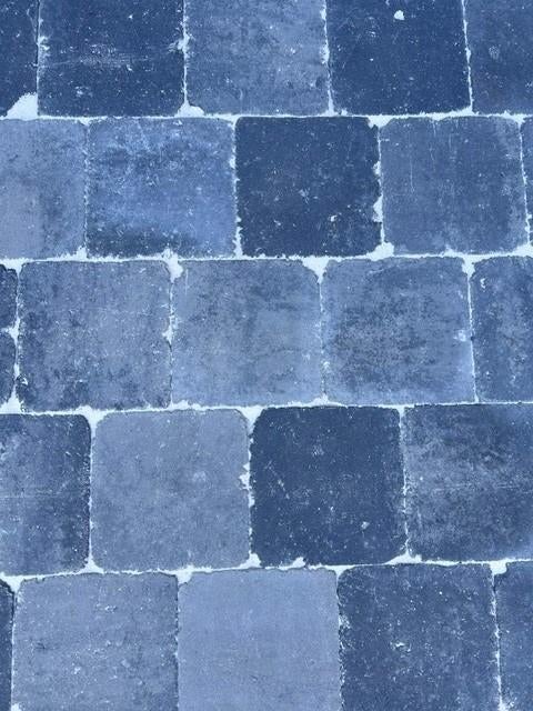 18m² Betonklinkers 20x20x6cm getrommeld grijs-zwart (Nieuw), Tuin en Terras, Tegels en Klinkers, Ophalen, Klinkers, Nieuw, 10 m² of meer