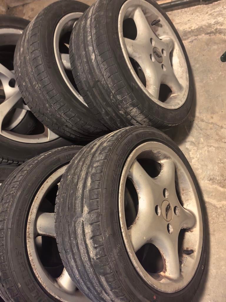 AEZ 4x100 15 inch/ banden 195/45/15, Auto-onderdelen, Banden en Velgen, Ophalen of Verzenden, 15 inch, Band(en)