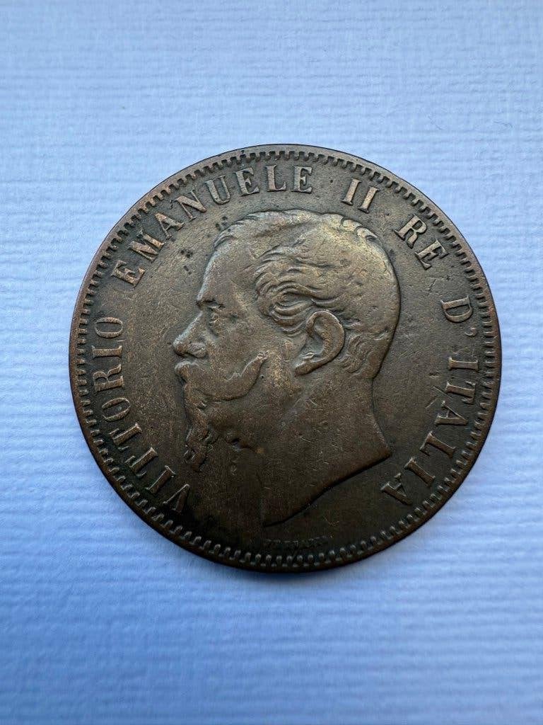 Italie - 10 centesimi 1866N, Enlèvement ou Envoi, Italie, Monnaie en vrac