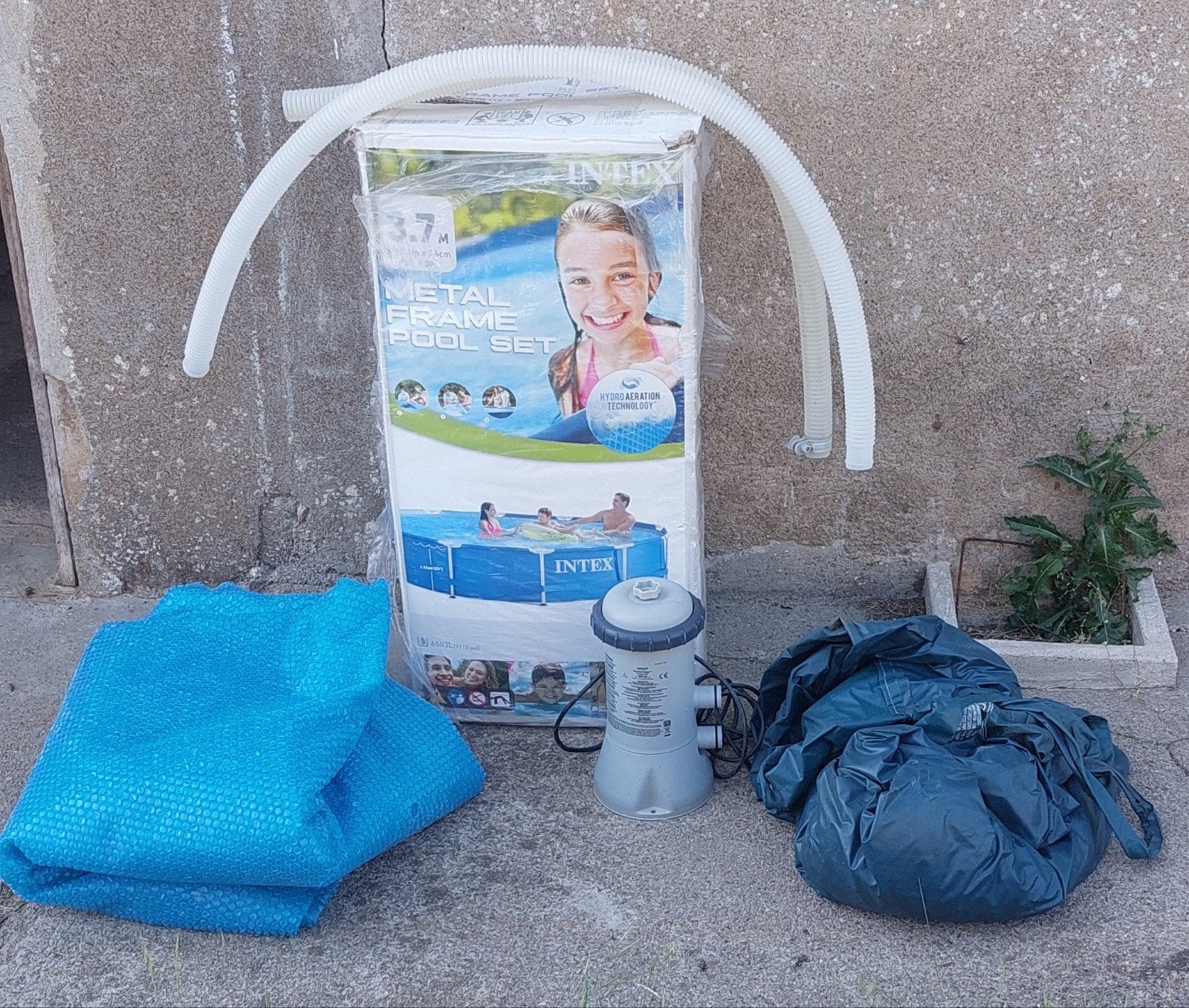 Kit Piscine hors sol tubulaire INTEX - Metal Frame - 366 x 7, Jardin & Terrasse, 200 à 400 cm, 300 cm ou plus, Rond, Comme neuf