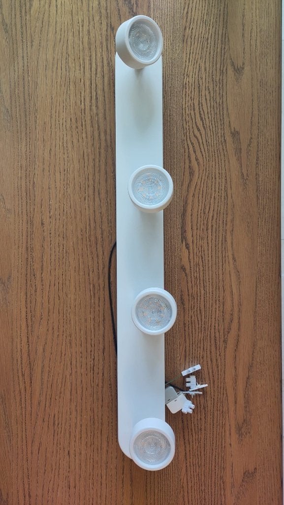 Luminaire Philips blanc à 4 spots orientables., Moderne, Enlèvement, Utilisé, Philips
