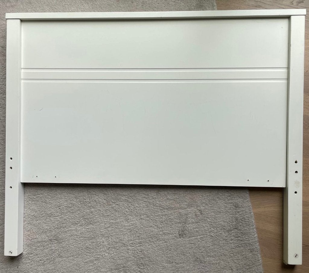 Cadre de lit blanc bois La Redoute 1 personne, 90 cm, Une personne, Enlèvement, 190 cm ou moins