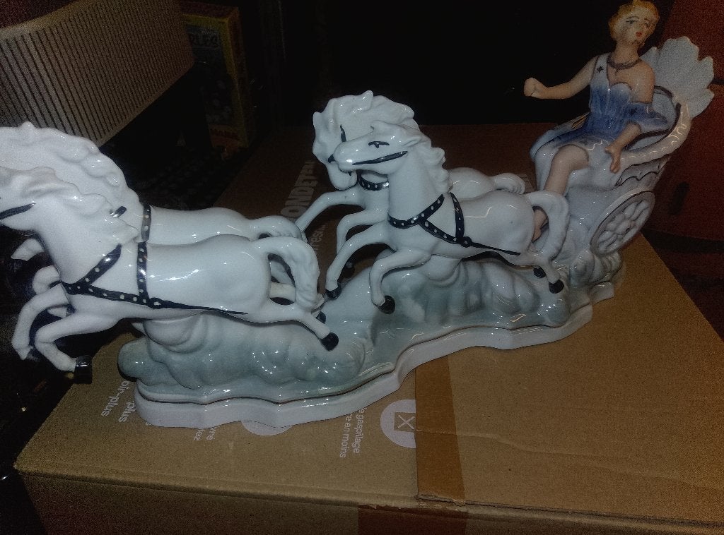 statue porcelaine, Antiquités & Art, Enlèvement