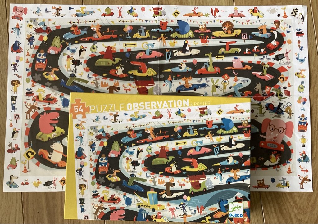 Puzzle d’observation : Rallye automobile 54p, Enlèvement ou Envoi, Comme neuf