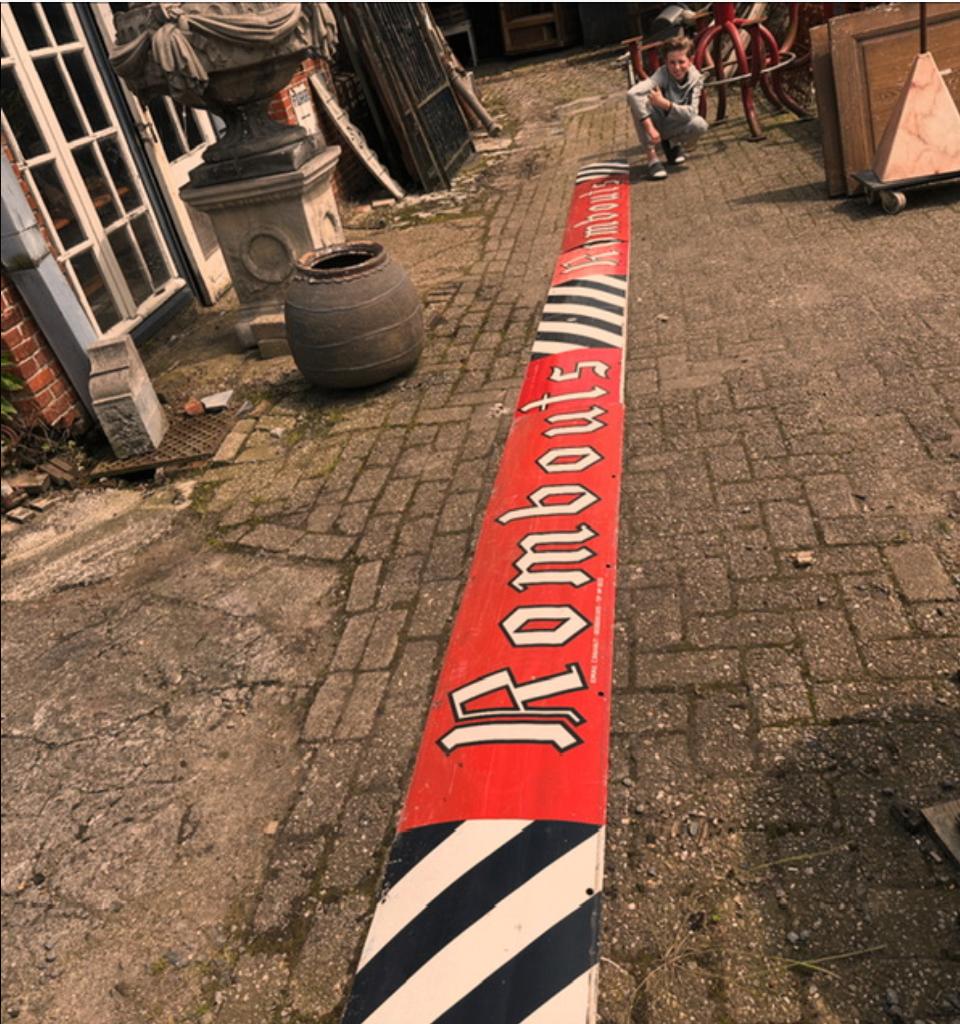 reclame oud emaille bord lang rombouts koffie emaillebord, Verzamelen, Merken en Reclamevoorwerpen, Reclamebord, Ophalen