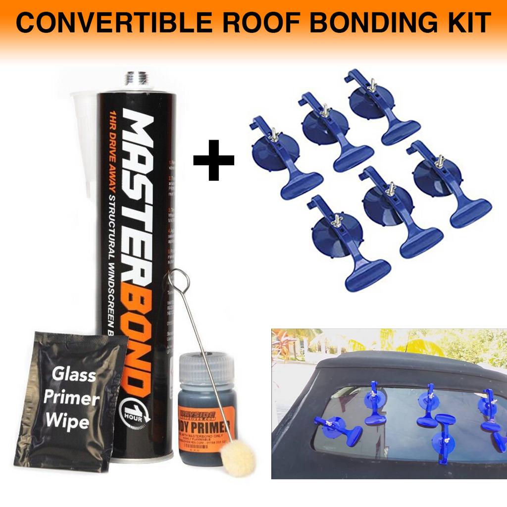 Kit adhésif pour vitres de voiture, lunette avec pinces, Enlèvement ou Envoi, Neuf