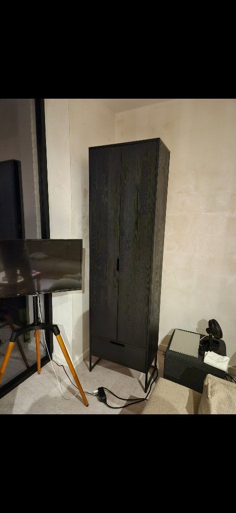 Armoire haute moderne noire, Enlèvement ou Envoi
