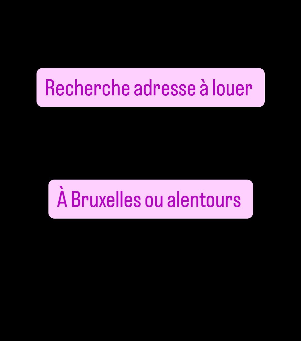 Recherche adresse à louer, Immo, Bruxelles