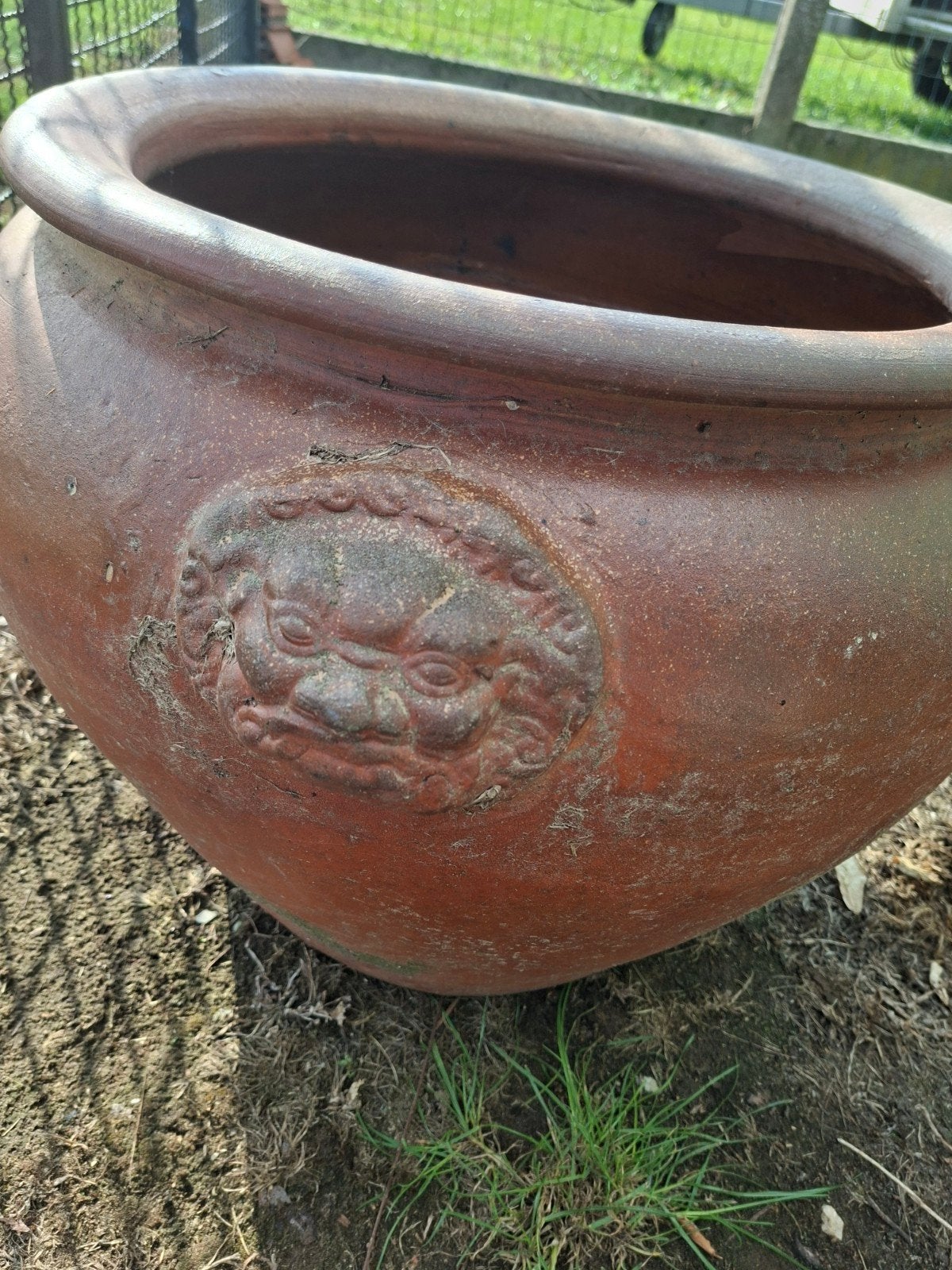 grote bloempot., Tuin en Terras, Ophalen, 40 cm of meer, Rond, Zo goed als nieuw