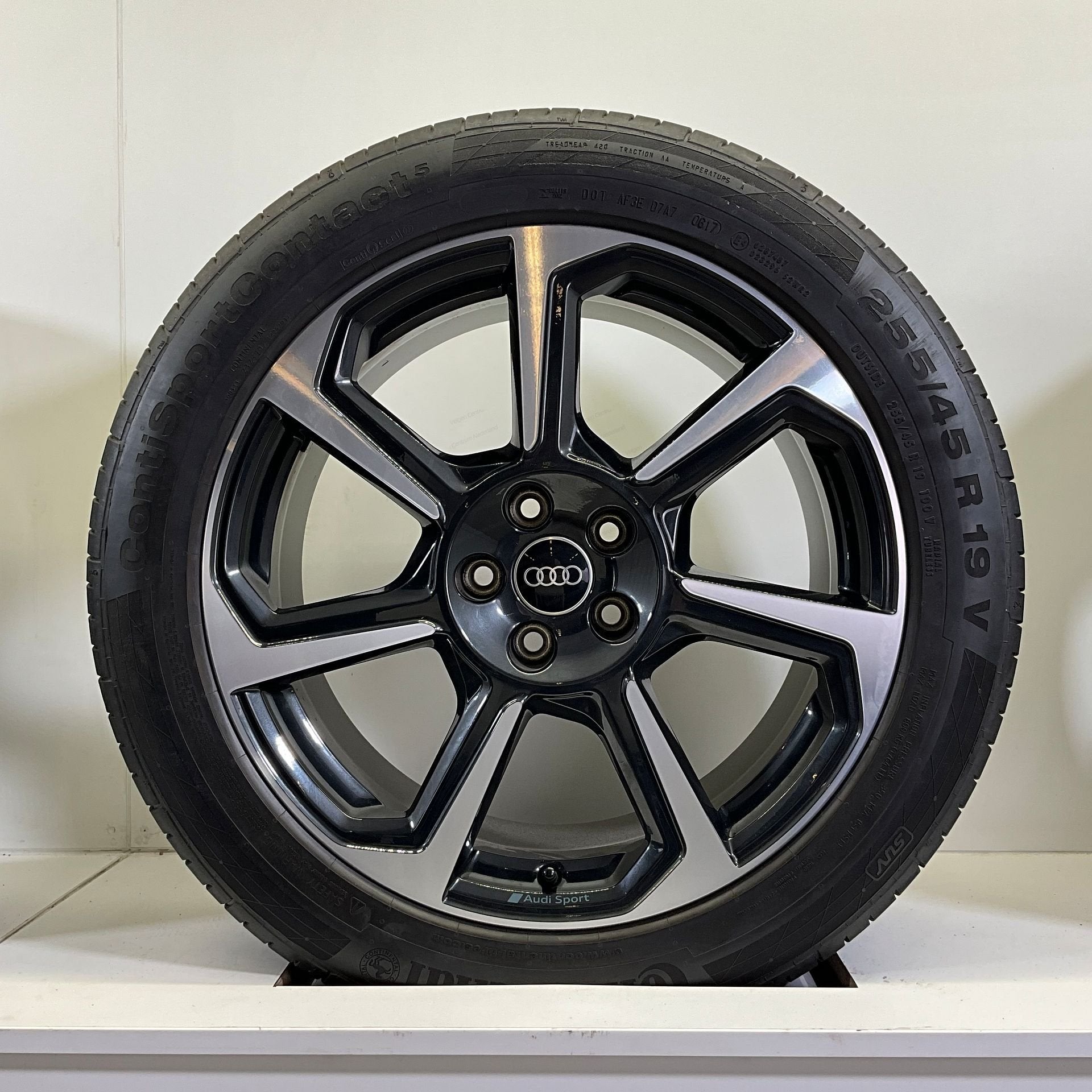AUDI SQ5 Q5 SET VELGEN + ZOMERBANDEN 19 INCH, 19 inch, Gebruikt, 255 mm, -