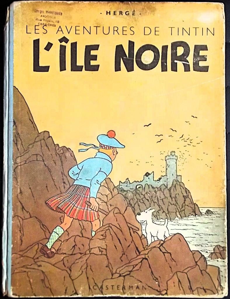Tintin - L'île Noire, Eén stripboek, Ophalen of Verzenden, Gelezen, Hergé