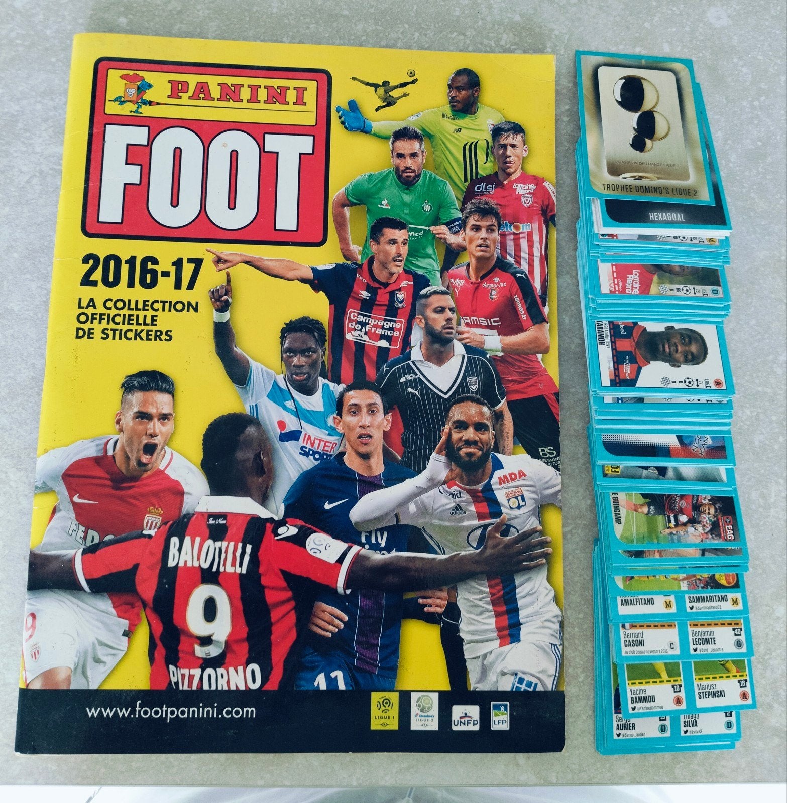 Panini Foot 2016-2017 285 verschillende stickers+ album, Ophalen of Verzenden