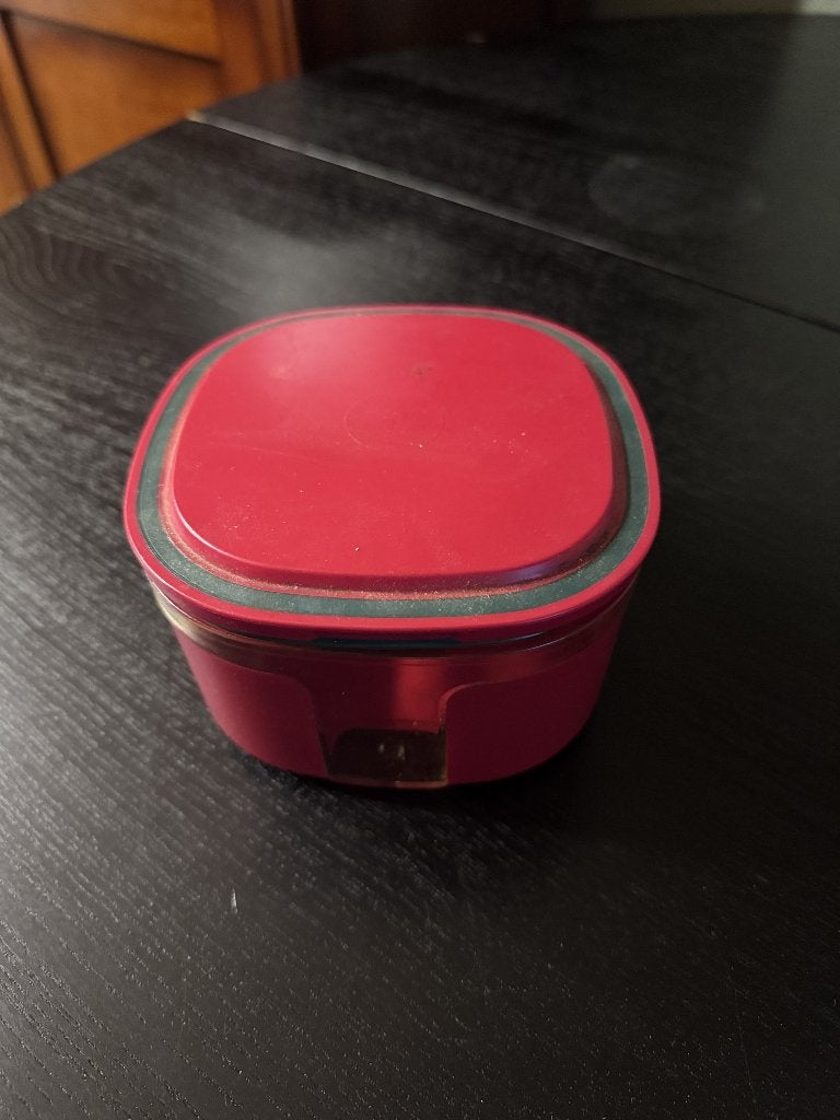 Boîte de rangement Tupperware avec couvercle, Enlèvement, Utilisé, Rouge, Autres types