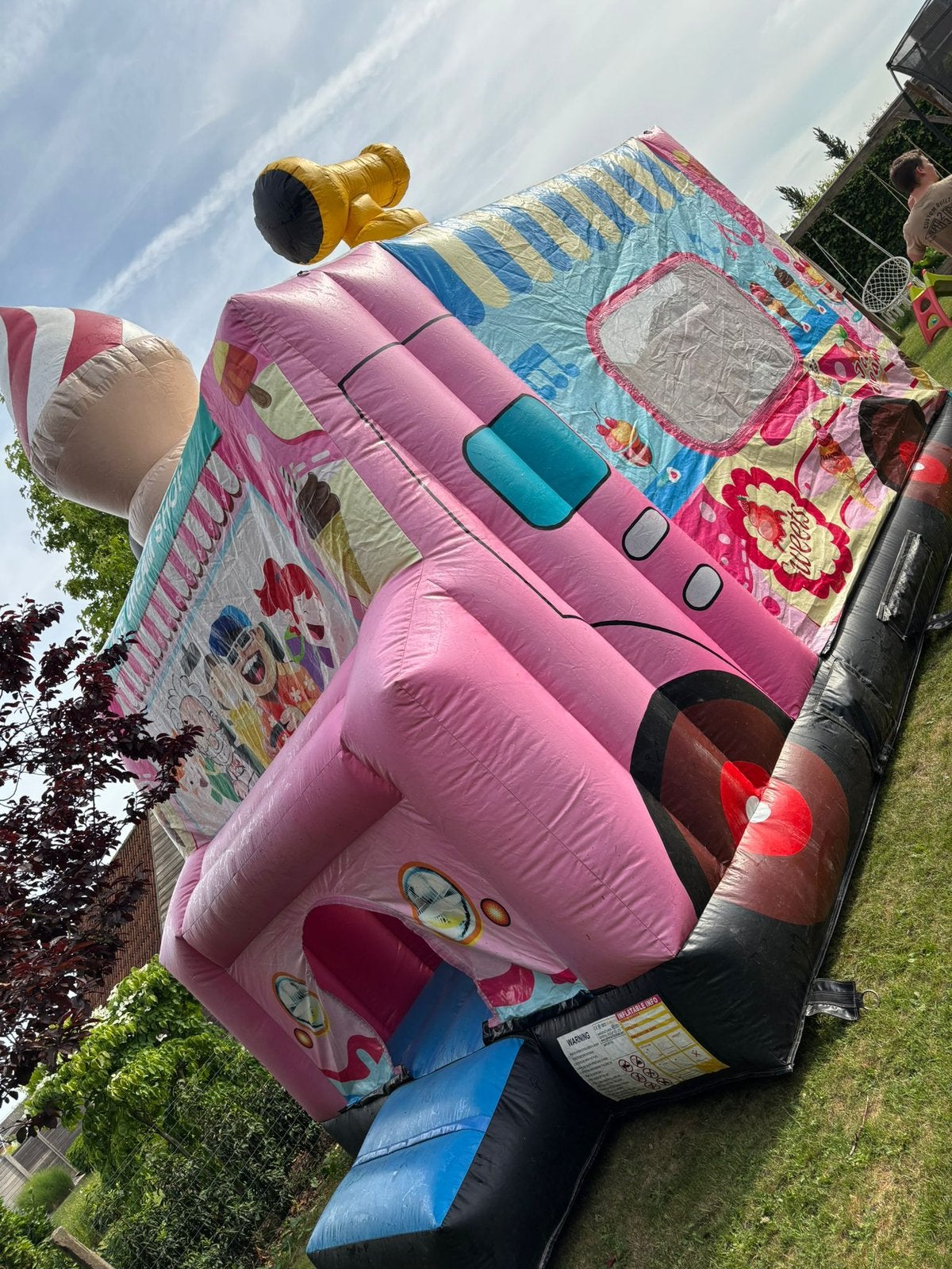 Springkasteel “ ijskar” te koop, Hobby en Vrije tijd, Ophalen, Gebruikt