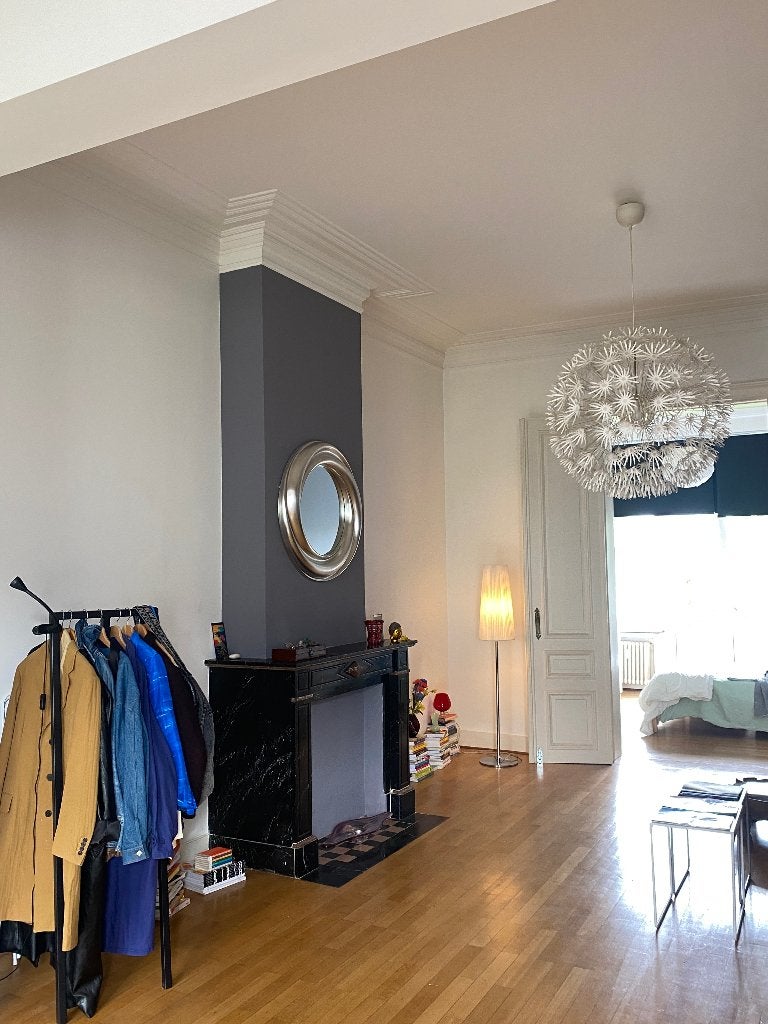 spiegel, Huis en Inrichting, Woonaccessoires | Spiegels, Ophalen, Gebruikt, Rond, 75 tot 100 cm