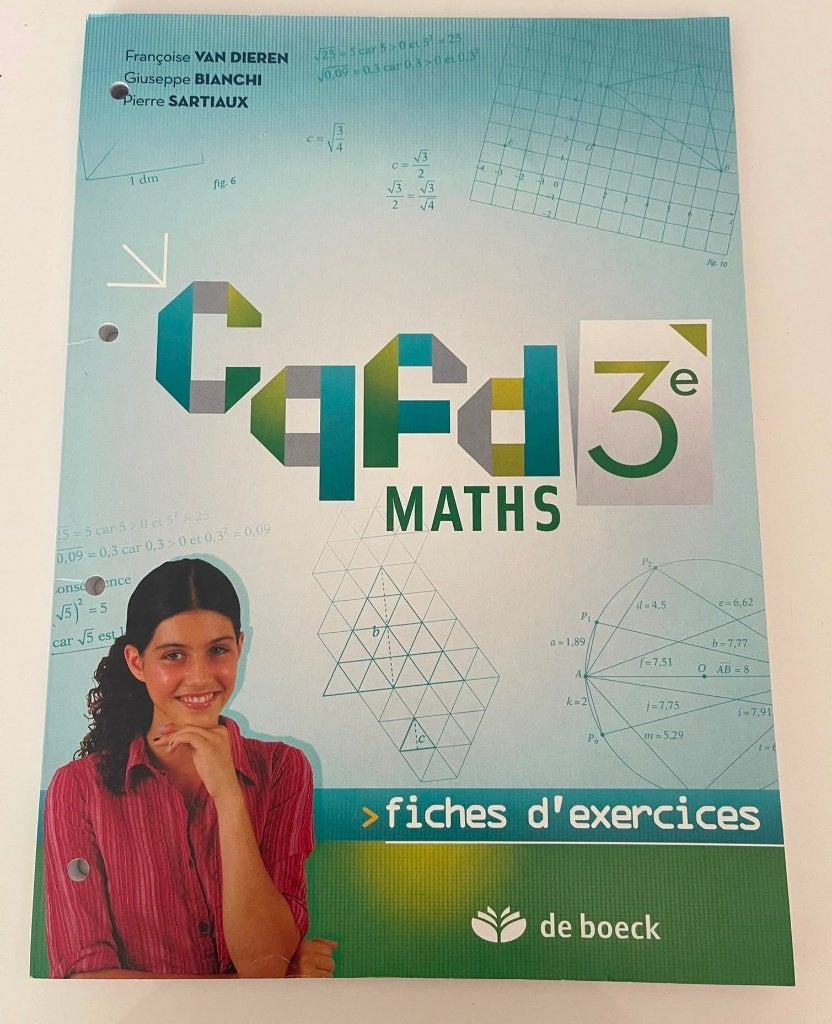 De boeck cqfd maths 3e, Enlèvement ou Envoi, Secondaire