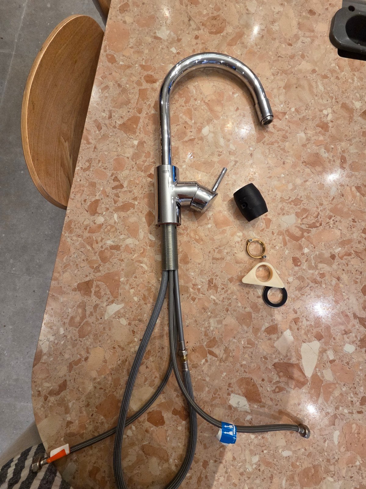 keukenkraan  grohe, Doe-het-zelf en Bouw, Ophalen of Verzenden, Zo goed als nieuw, Chroom, Kraan