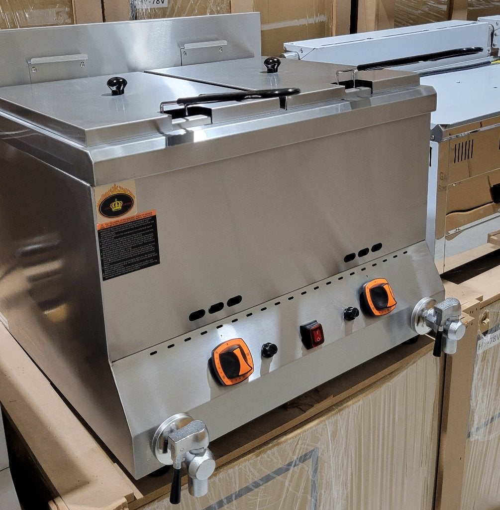 Friteuse Pro Gaz 2x12L Neuve Garantie emballé, Articles professionnels, Enlèvement, Neuf, dans son emballage, Cuisinière, Friteuse et Grils
