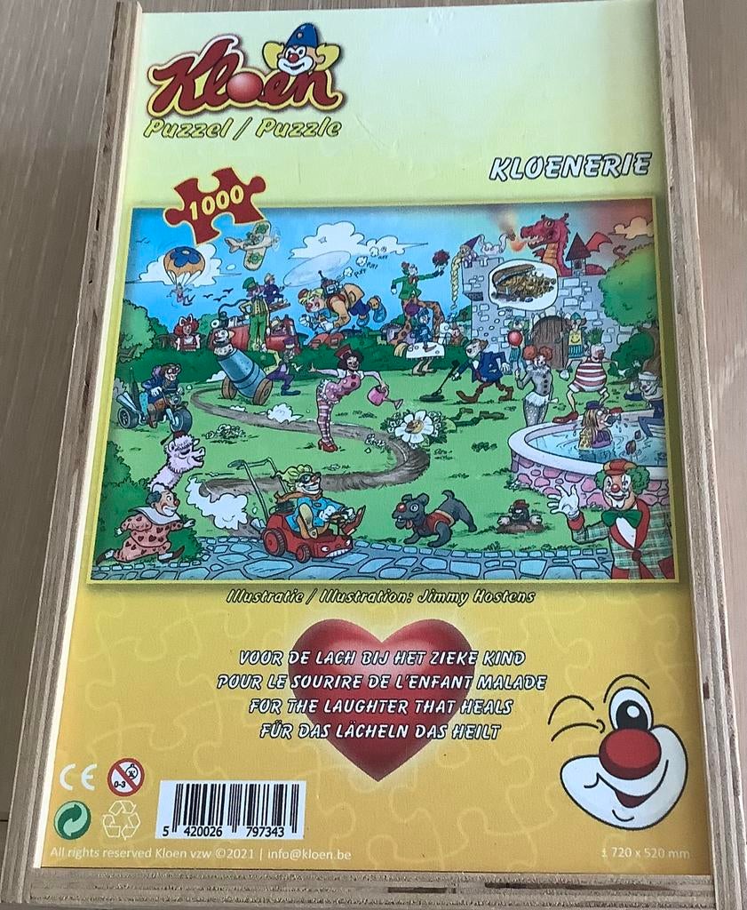 Puzzel kloen, Ophalen, Zo goed als nieuw