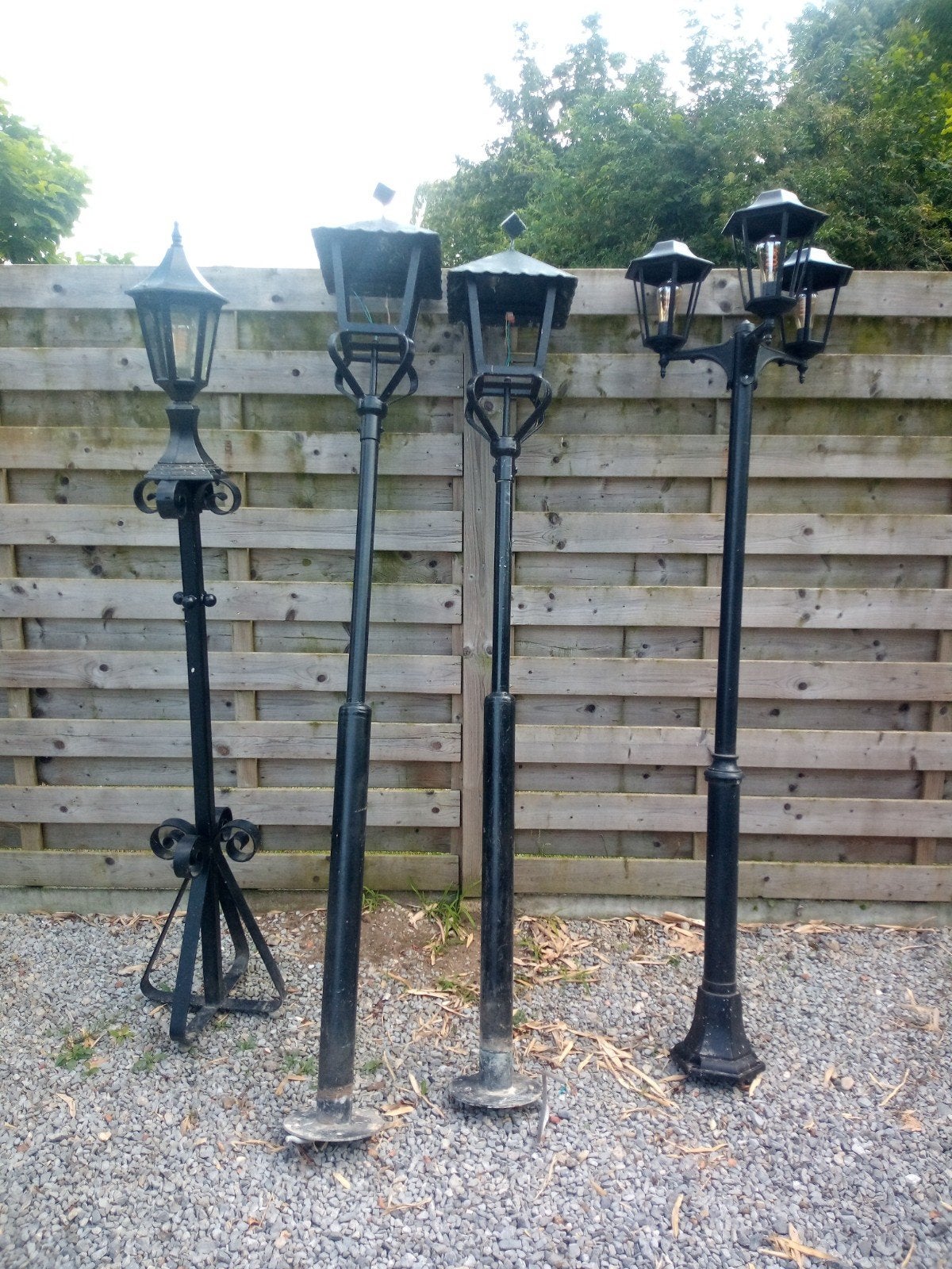 Ik heb 4 mooie kandelaars voorzien van elektrische voor lich, Tuin en Terras, Ophalen