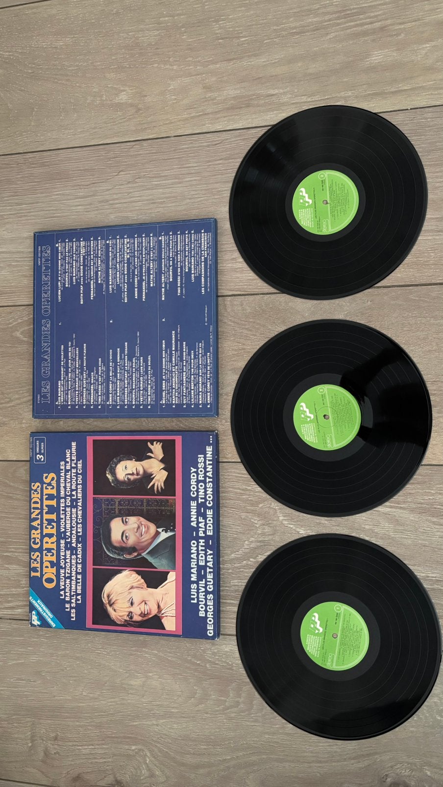Diverse vinylplaten ( bekende Franse zangers, divers), Ophalen, Gebruikt