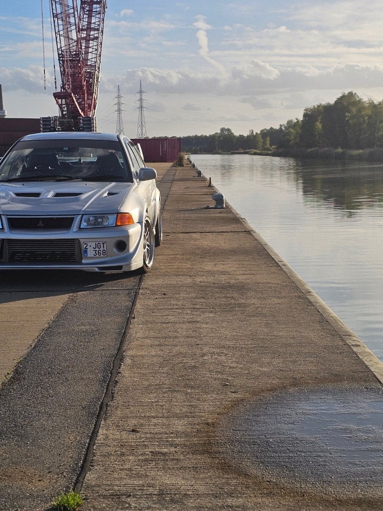 Mitsubishi Lancer Evolution V JDM Evo 5, Auto's, 4 deurs, Bluetooth, Zwart, Handgeschakeld