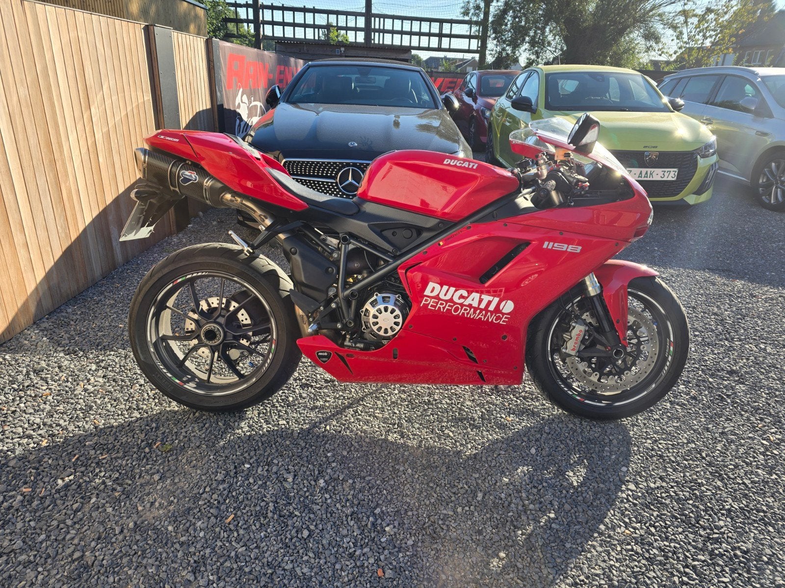 ducati 1198 met termignoni uitlaaten, Sportuitlaat, Occasion, Motorrijbewijs A, Bedrijf