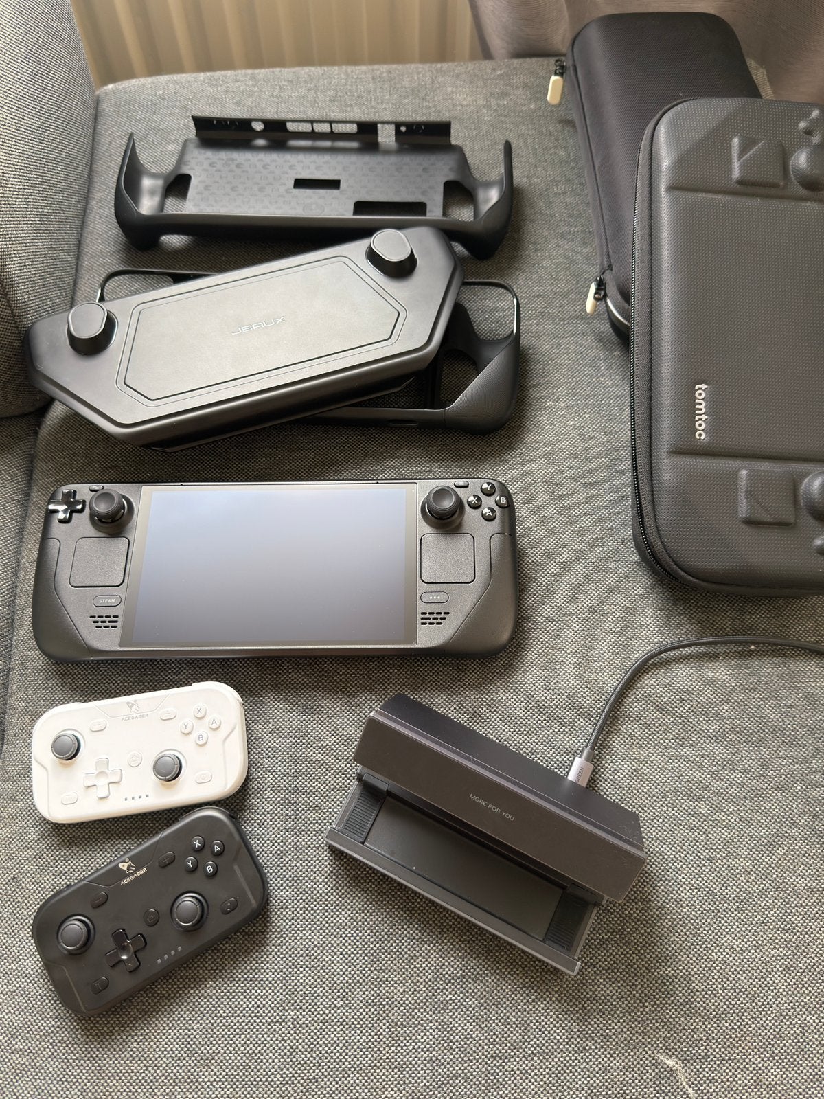 Steam Deck OLED 512GB + 512GB MicroSD + Dock + accessoires, Ophalen, Zo goed als nieuw