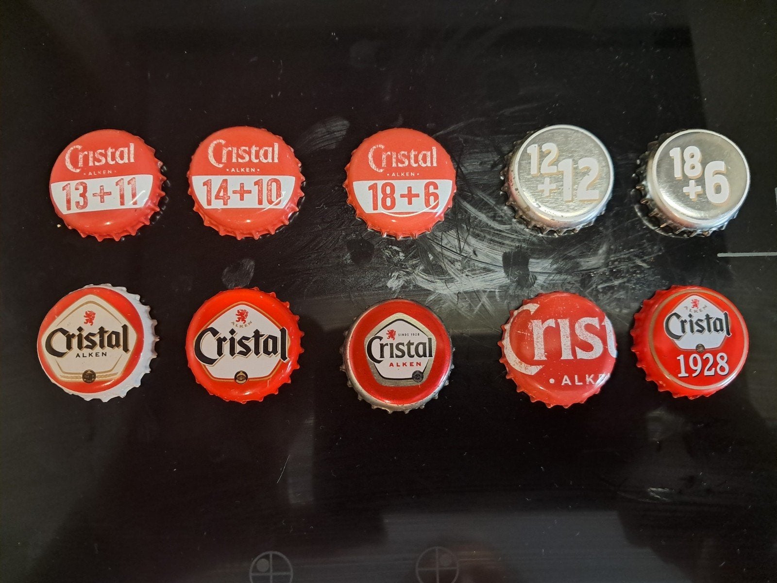 Cristal Alken 10st kroonkurken, Verzamelen, Ophalen