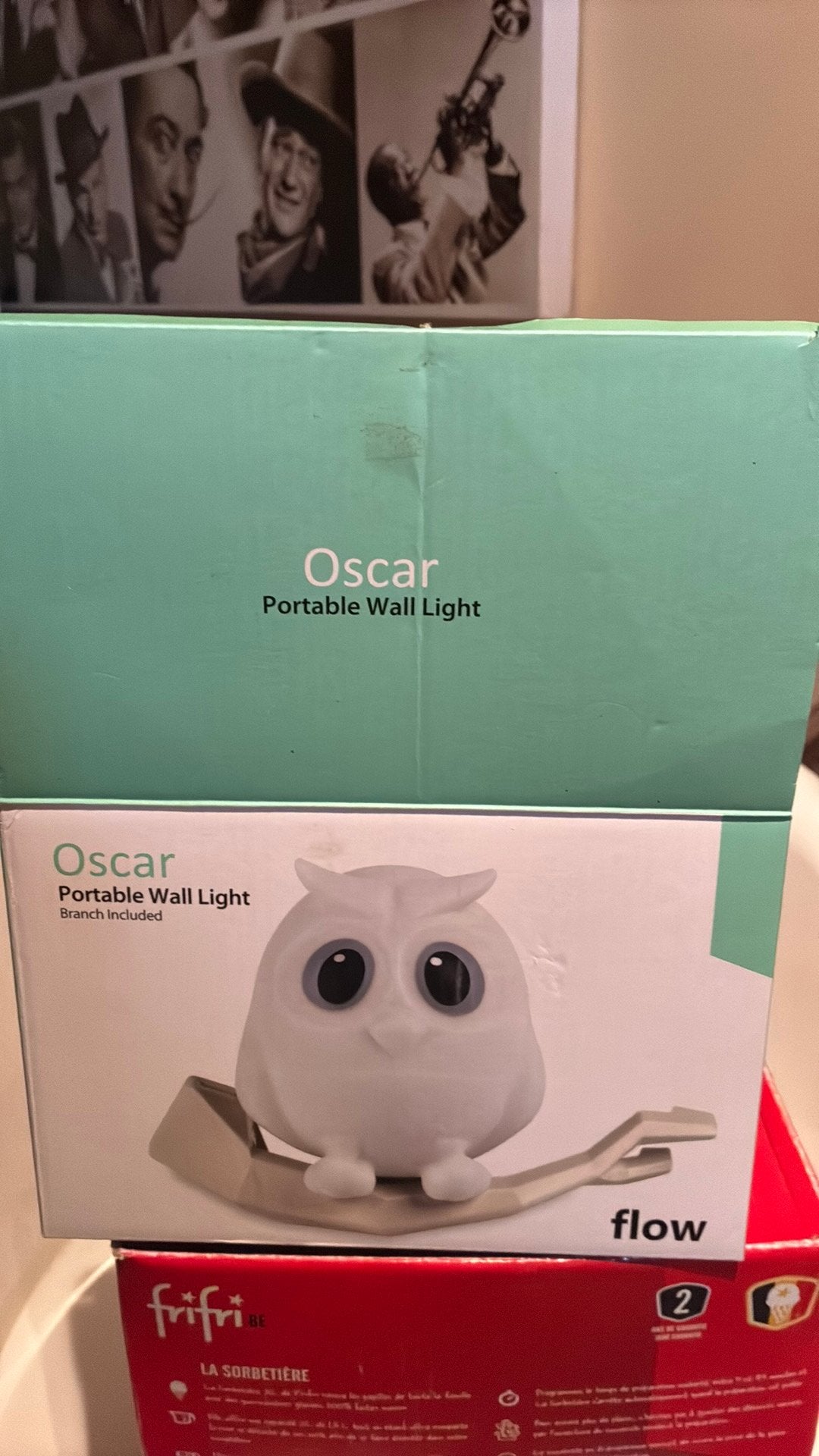 Draagbaar wandlicht kinderlamp uil, Ophalen, Zo goed als nieuw, Kunststof
