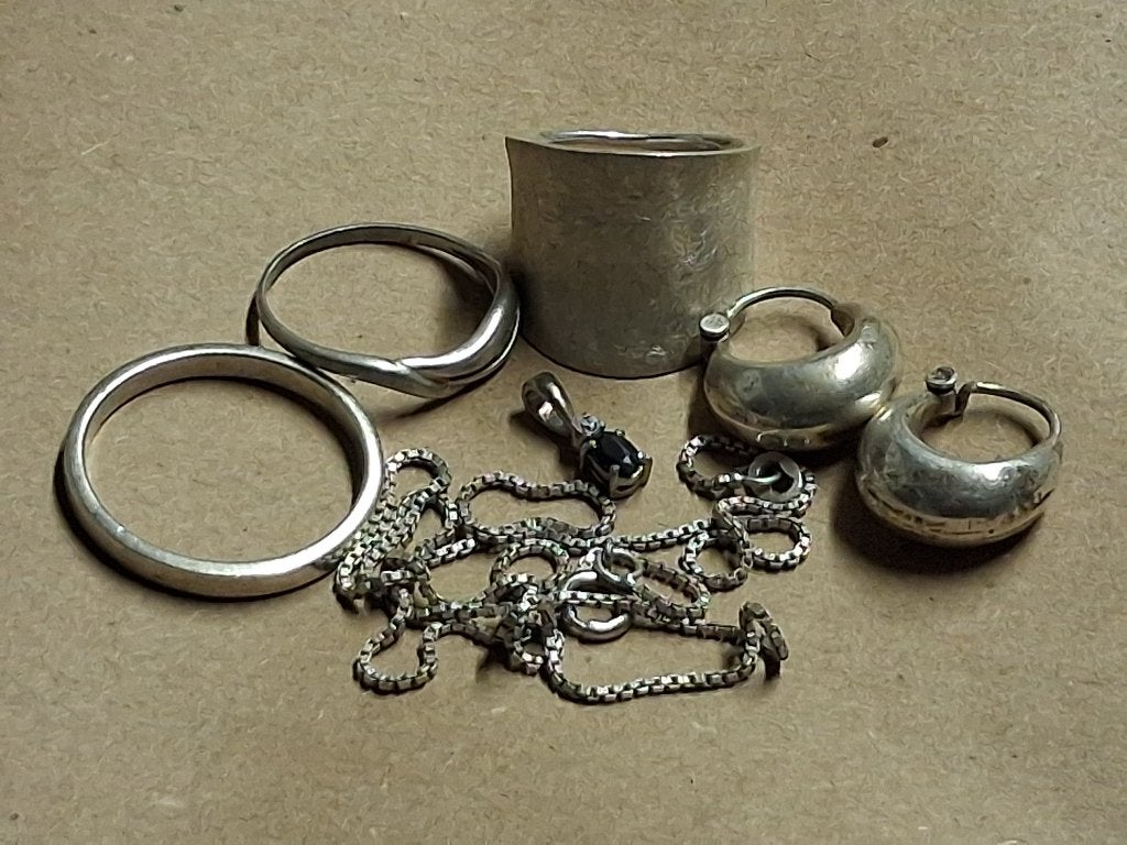 lot zilveren sieraden, Verzenden, Zilver, Overige typen