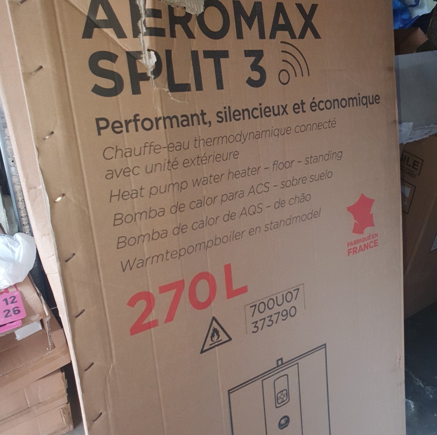 boiler thermodynamique 270l neuf, Enlèvement, Boiler